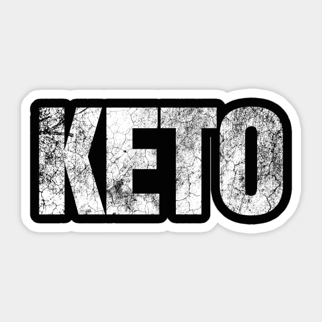 Grunge Style KETO Diet - Ketogenic Sticker by Ketogenic Merch